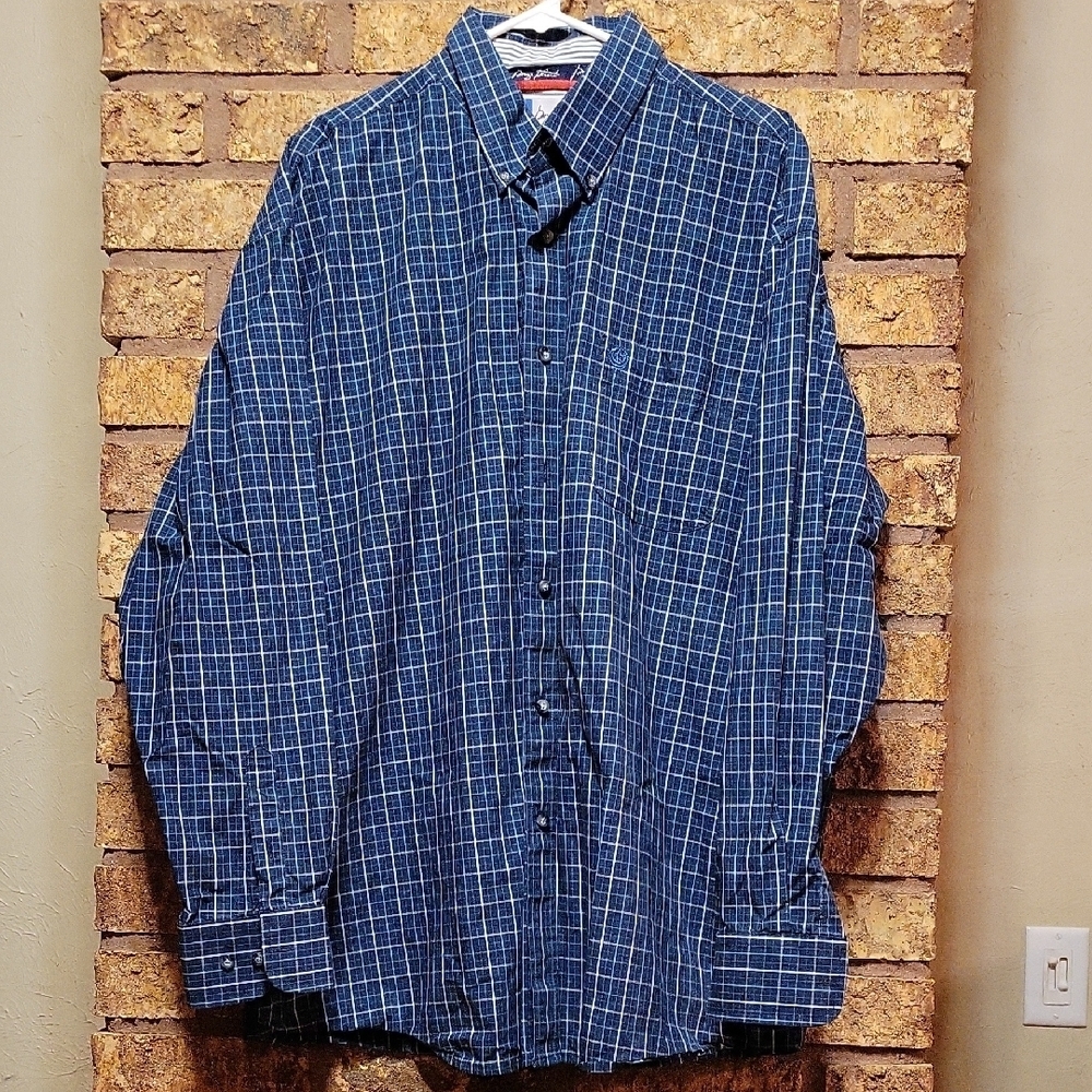 Vintage Wrangler George Strait GS Cowboy Cut Plaid Shirt XXL Y2K Western